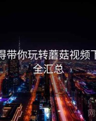 用户心得带你玩转蘑菇视频下载，最全汇总